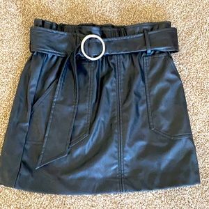 Bar 111 faux leather skirt